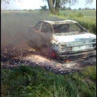 2011-06-06 Pożar samochodu w Ostrowite